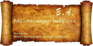 Büchelmayer Amázia névjegykártya